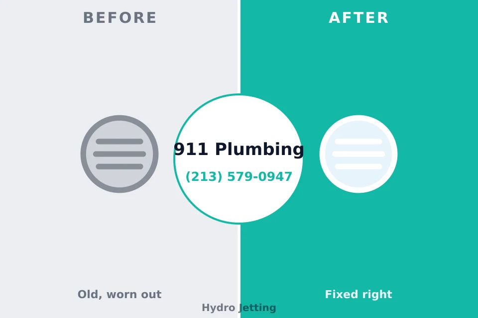 Before and after: plumbing repair Hillsboro, MO
